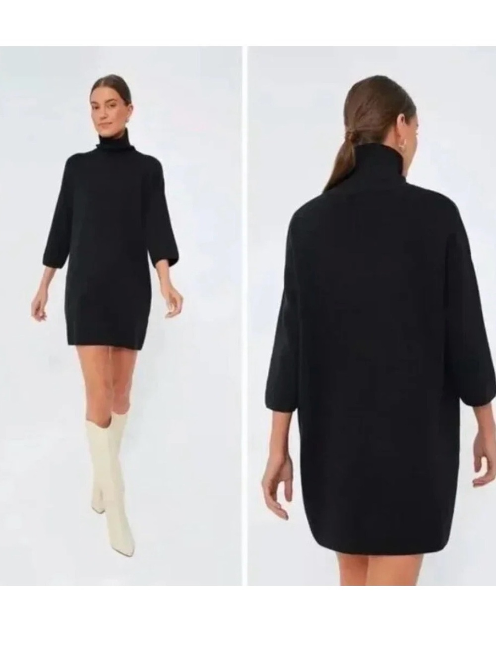 Tuckernuck Pomander Place Noir Vivianne Turtleneck Shimmer Dress